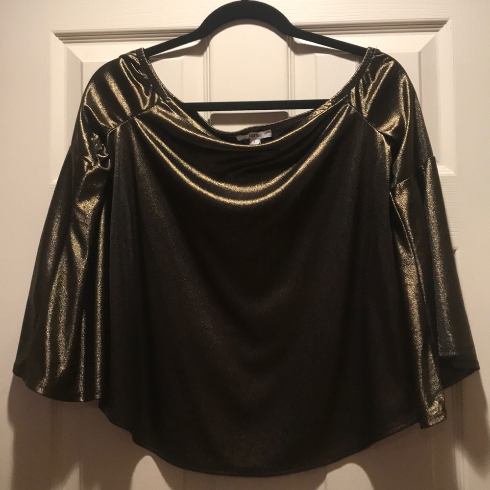 Bar III Glitter Glamor top size small